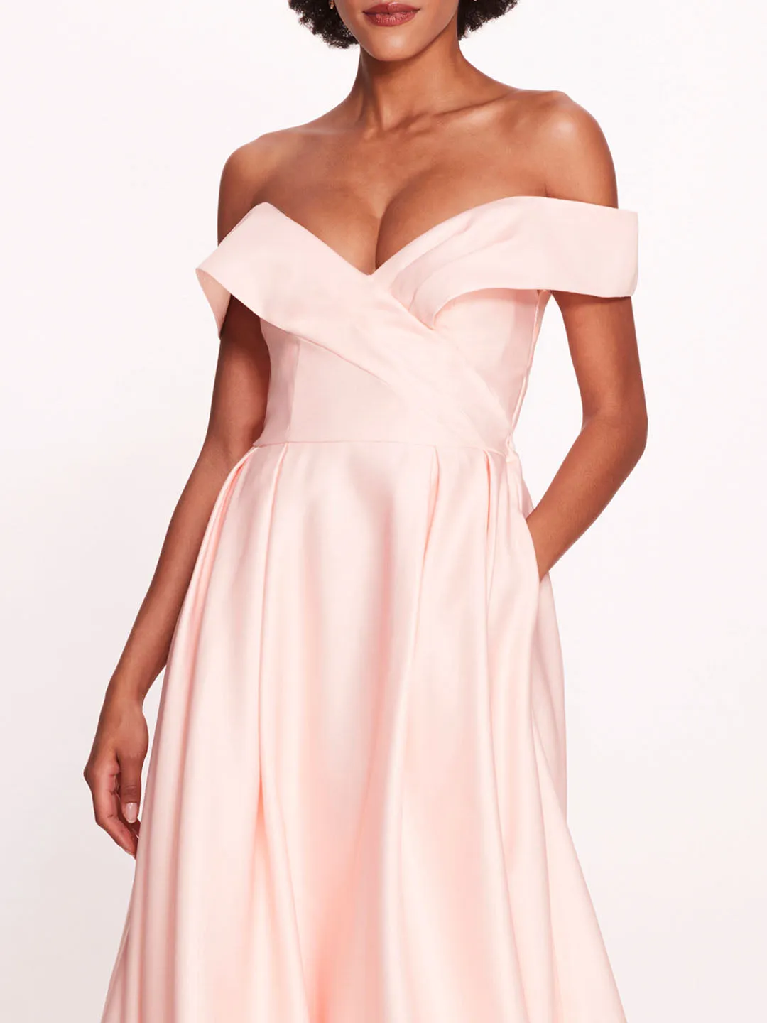 Duchess Satin Gown sold by Marchesa product image thumbnail 4