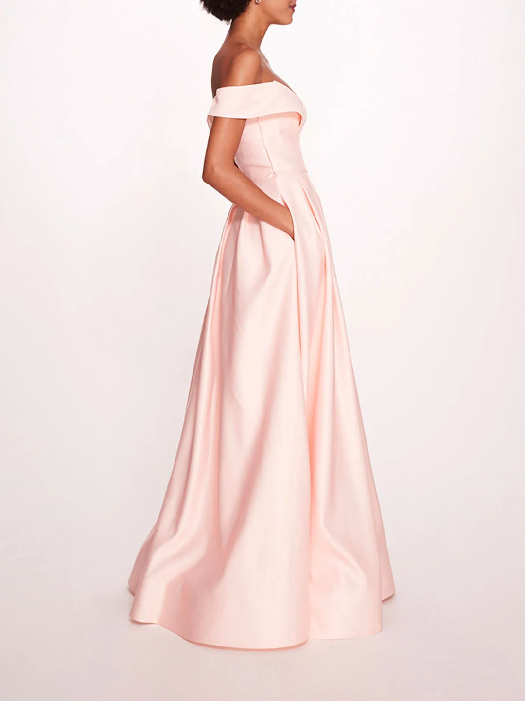 Duchess Satin Gown sold by Marchesa product image thumbnail 3