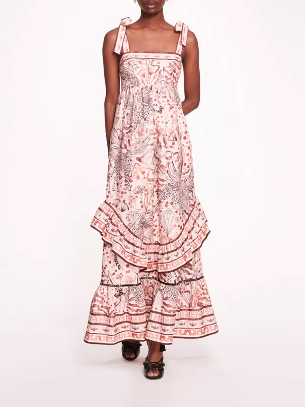 Flying Cheetah Maxi Dress sold by Marchesa