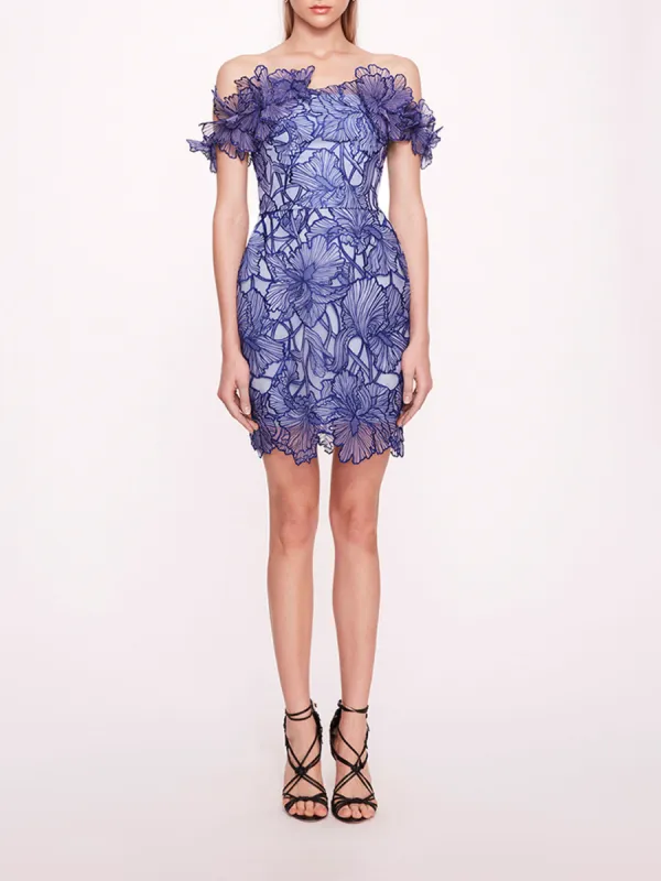 Iris Cutwork Mini Dress sold by Marchesa