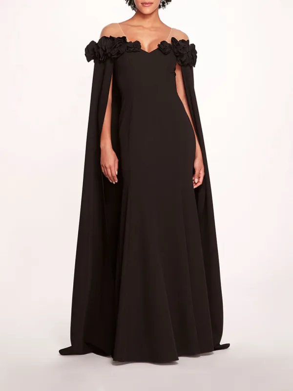 Off Shoulder Illusion Gown sold by Marchesa