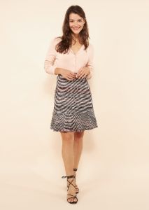 Anna Burgundy Knit Skirt sold by Margaret M