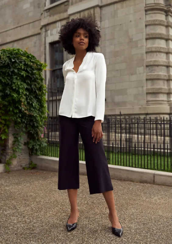 Carrie Black Ponte Wide Leg sold by Margaret M