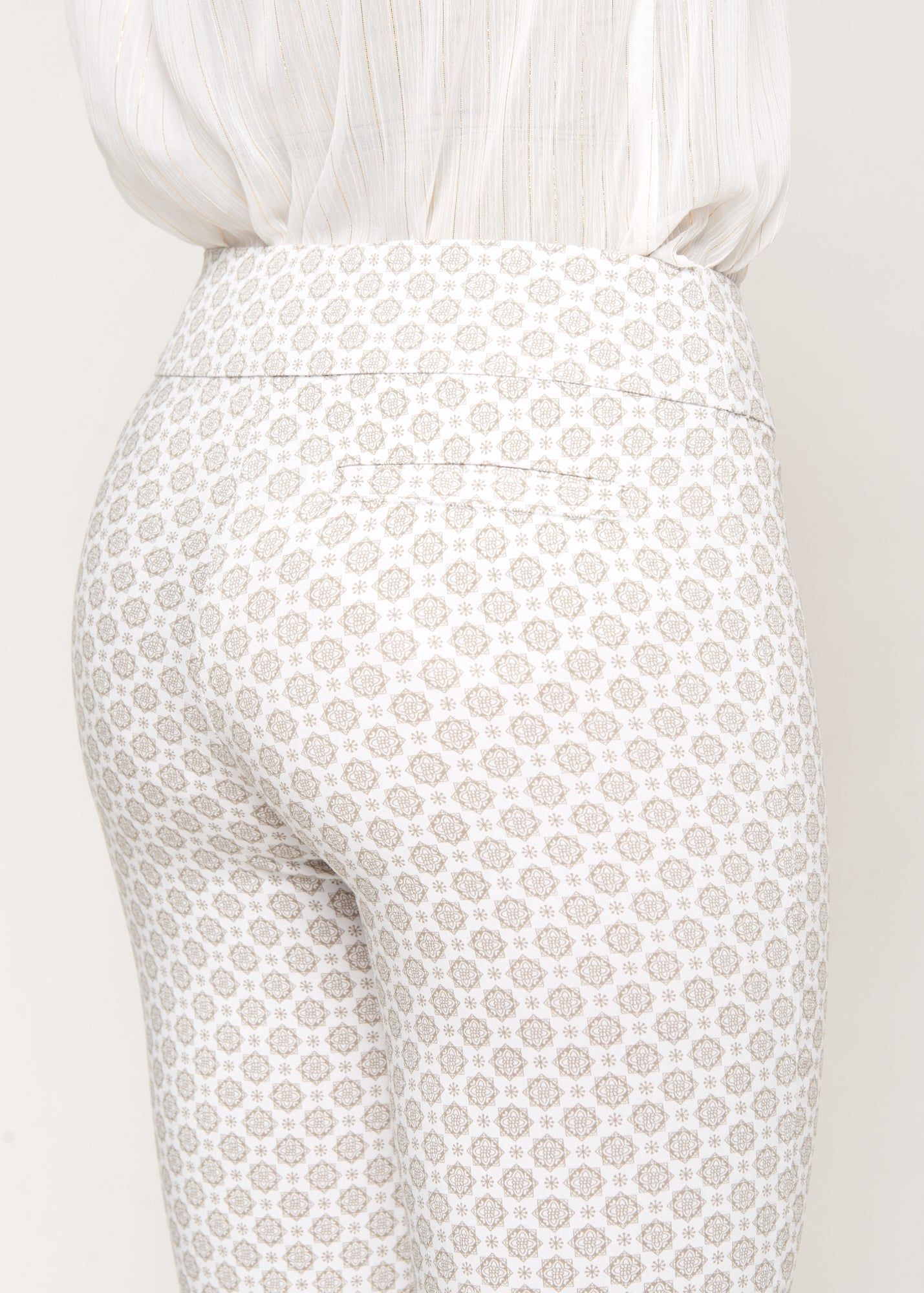 Marlie White Stone Geo Slimming Pant sold by Margaret M product image thumbnail 5