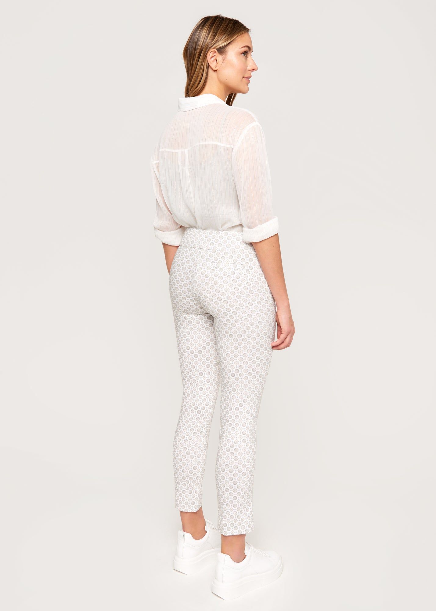 Marlie White Stone Geo Slimming Pant sold by Margaret M product image thumbnail 4