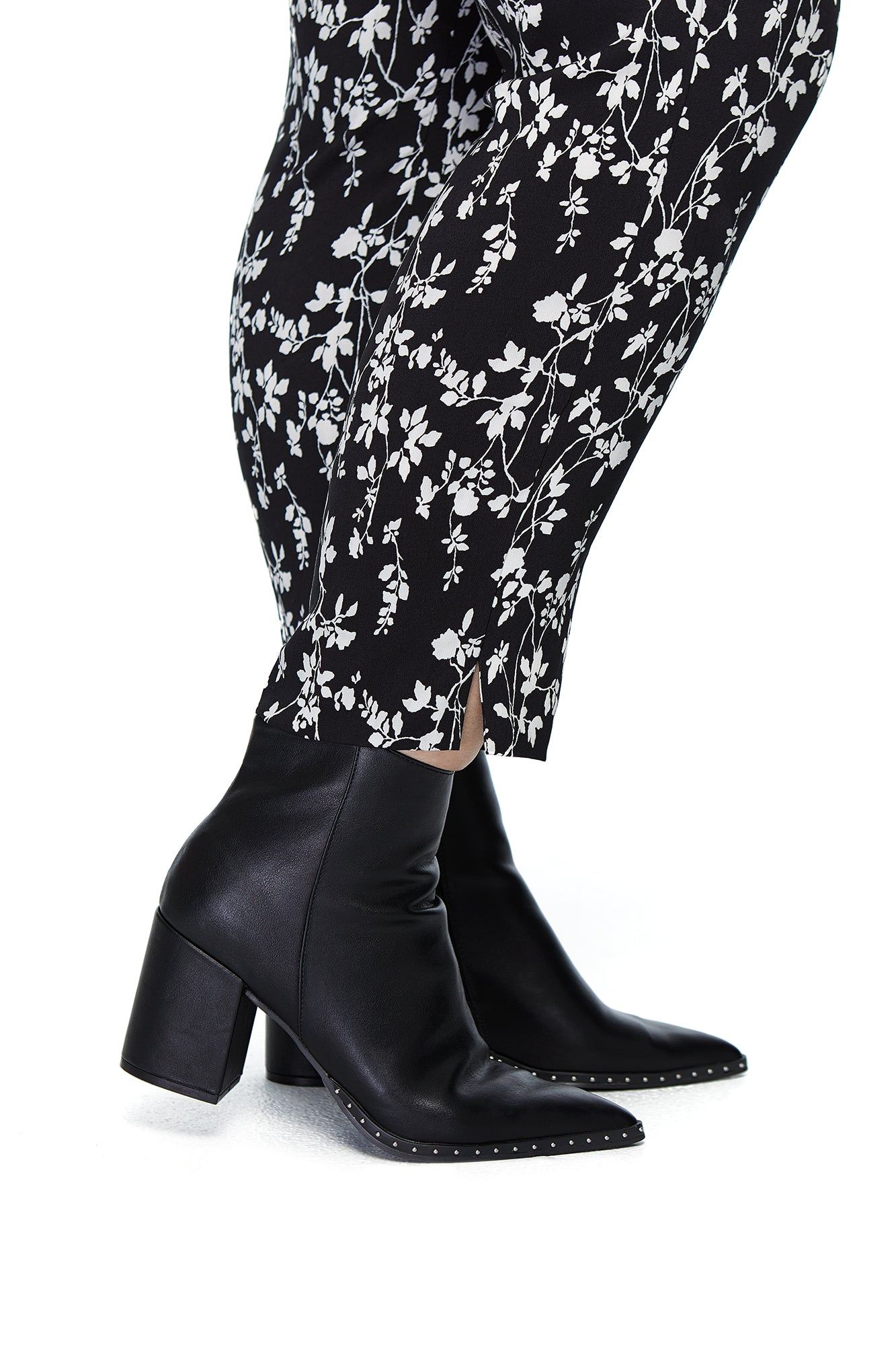 Marlie Black/White Floral Slimming Pant sold by Margaret M product image thumbnail 4