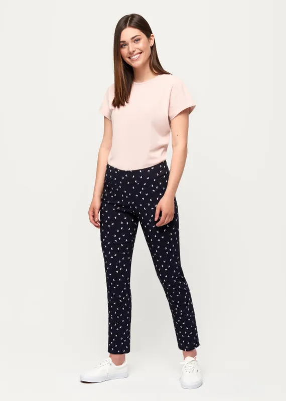 Marlie Ditsy Flower Slimming Pant sold by Margaret M