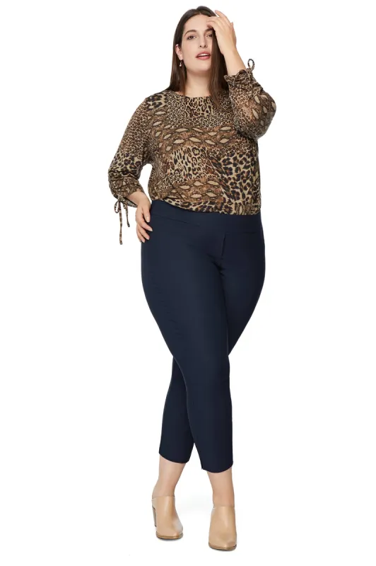 Marlie Slimming Pant in Navy sold by Margaret M