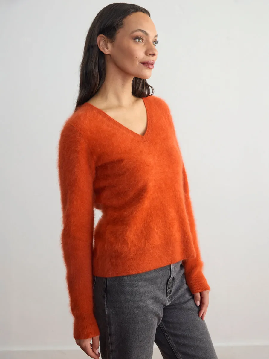 BRUSHED CASHMERE VEE sold by Margaret O'Leary product image thumbnail 5