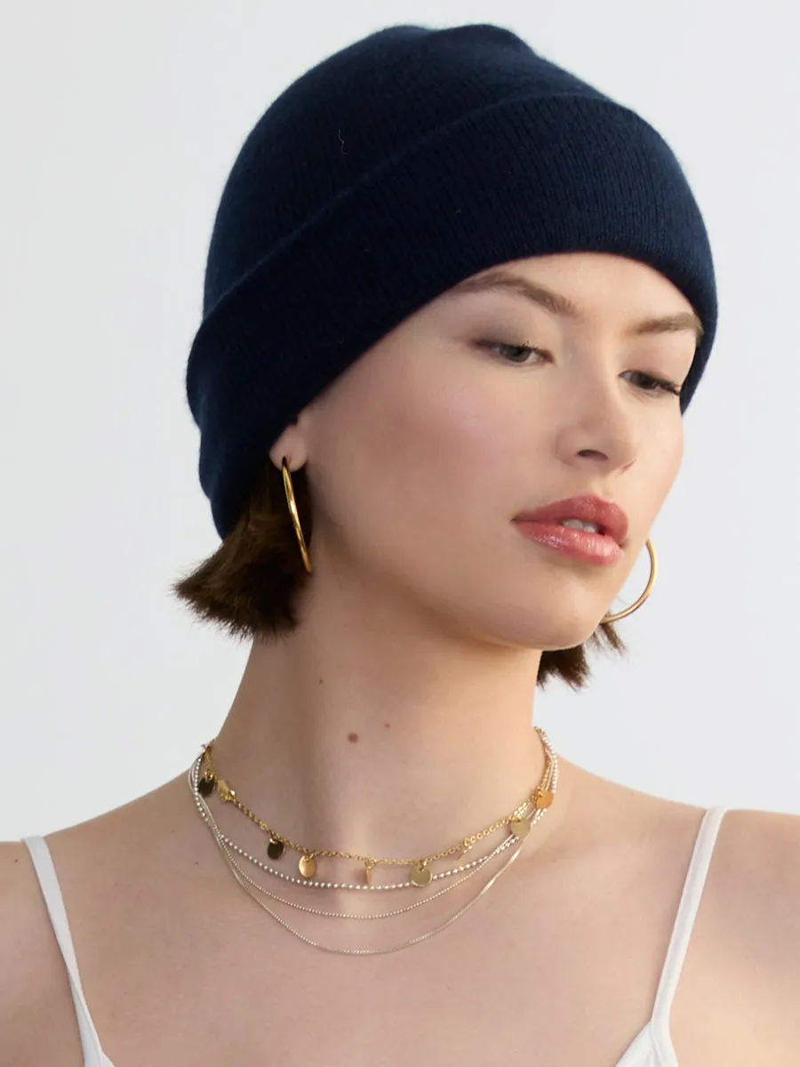 DOUBLE CASHMERE BEANIE sold by Margaret O'Leary product image thumbnail 3