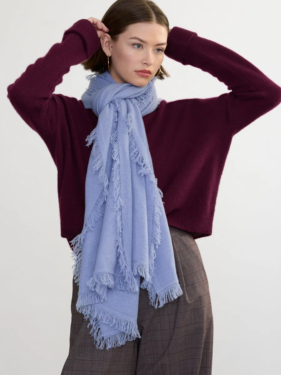 CASHMERE FRINGE SCARF sold by Margaret O'Leary product image thumbnail 3
