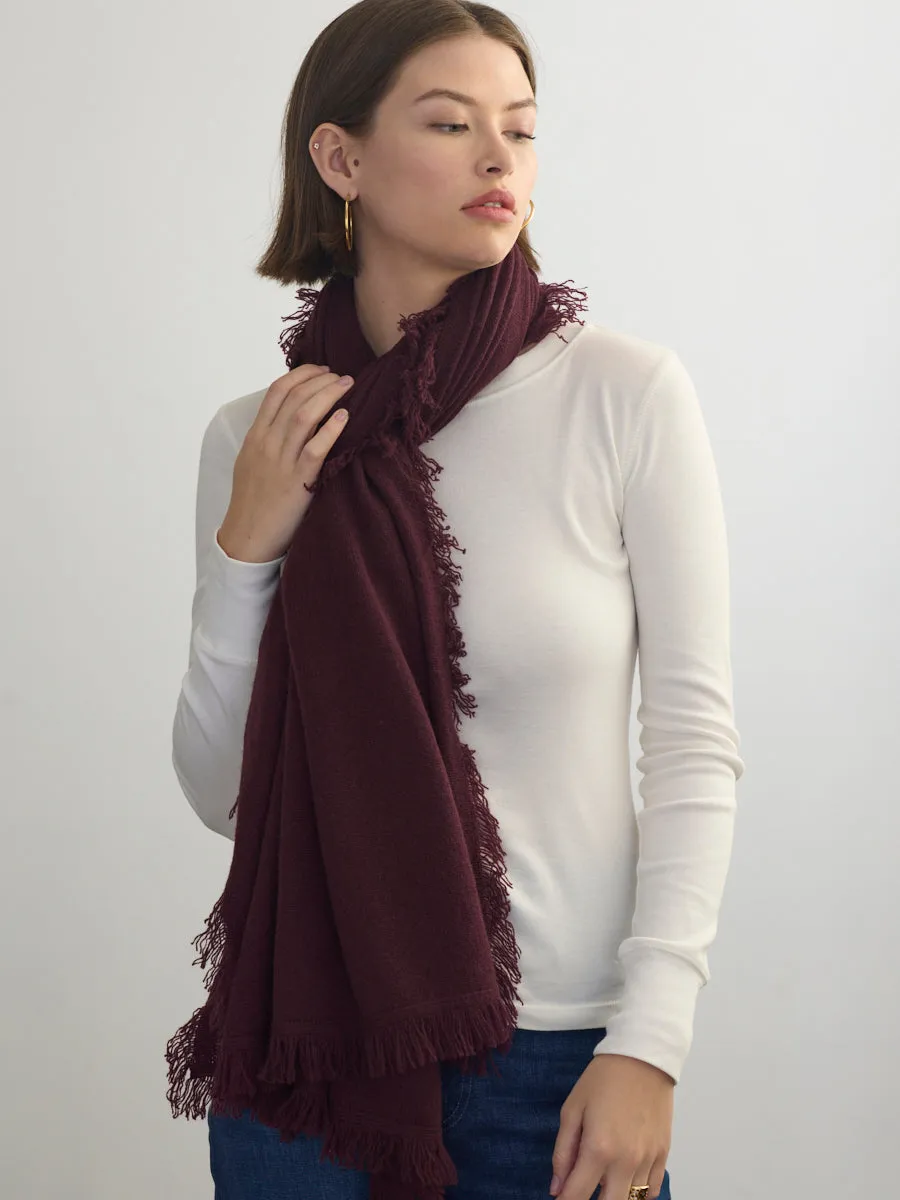 CASHMERE FRINGE SCARF sold by Margaret O'Leary