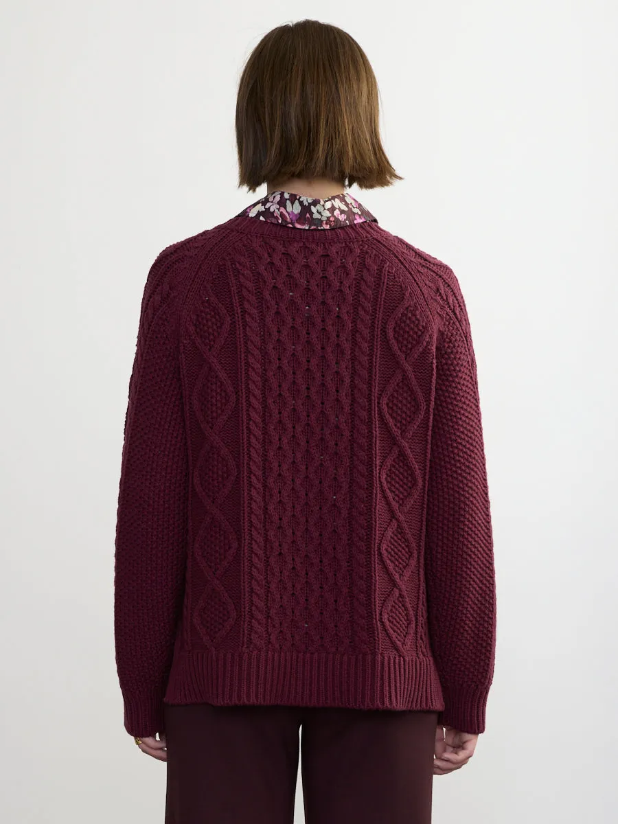 DEIDRE CABLE PULLOVER sold by Margaret O'Leary product image thumbnail 5