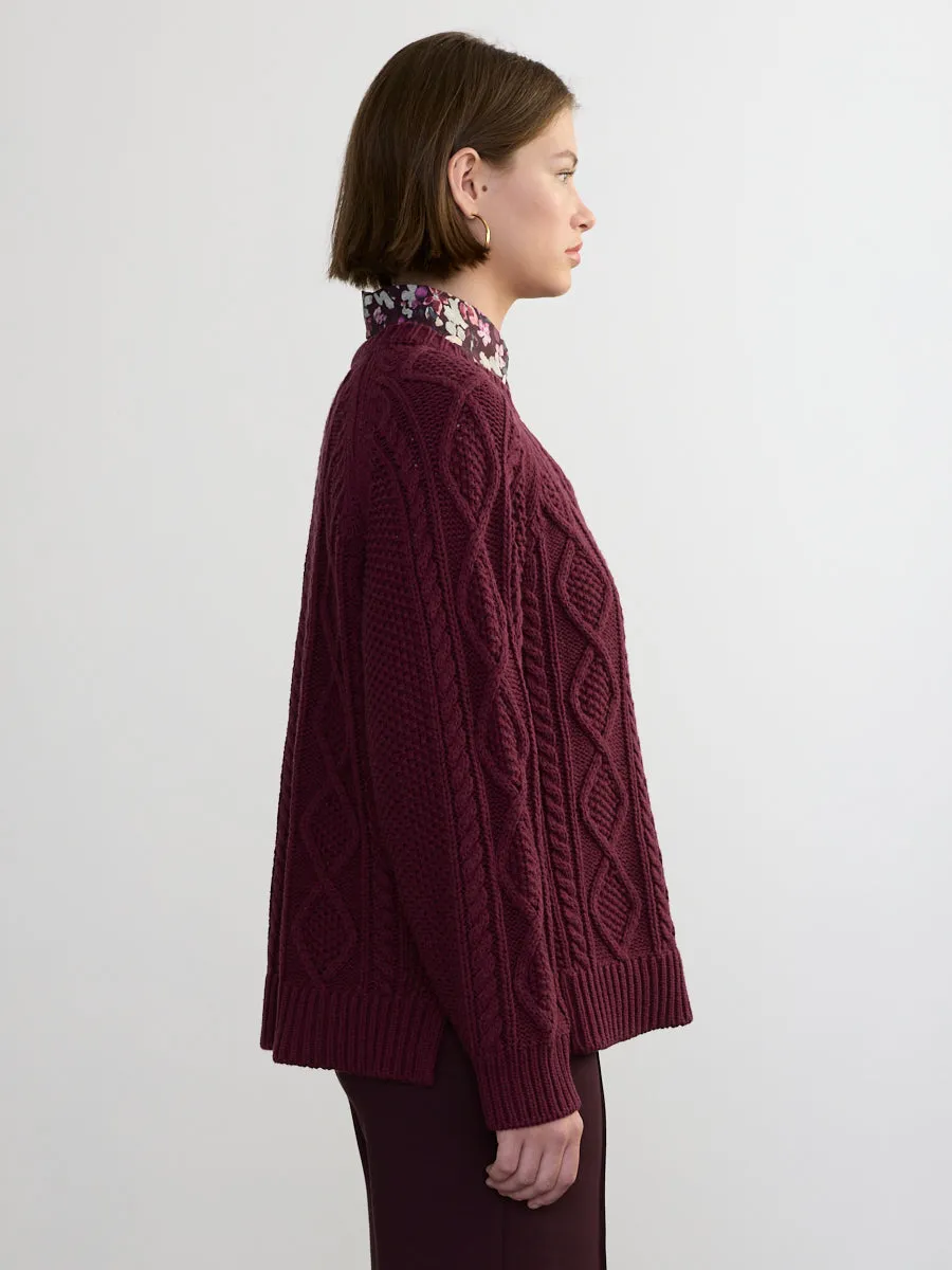 DEIDRE CABLE PULLOVER sold by Margaret O'Leary product image thumbnail 4