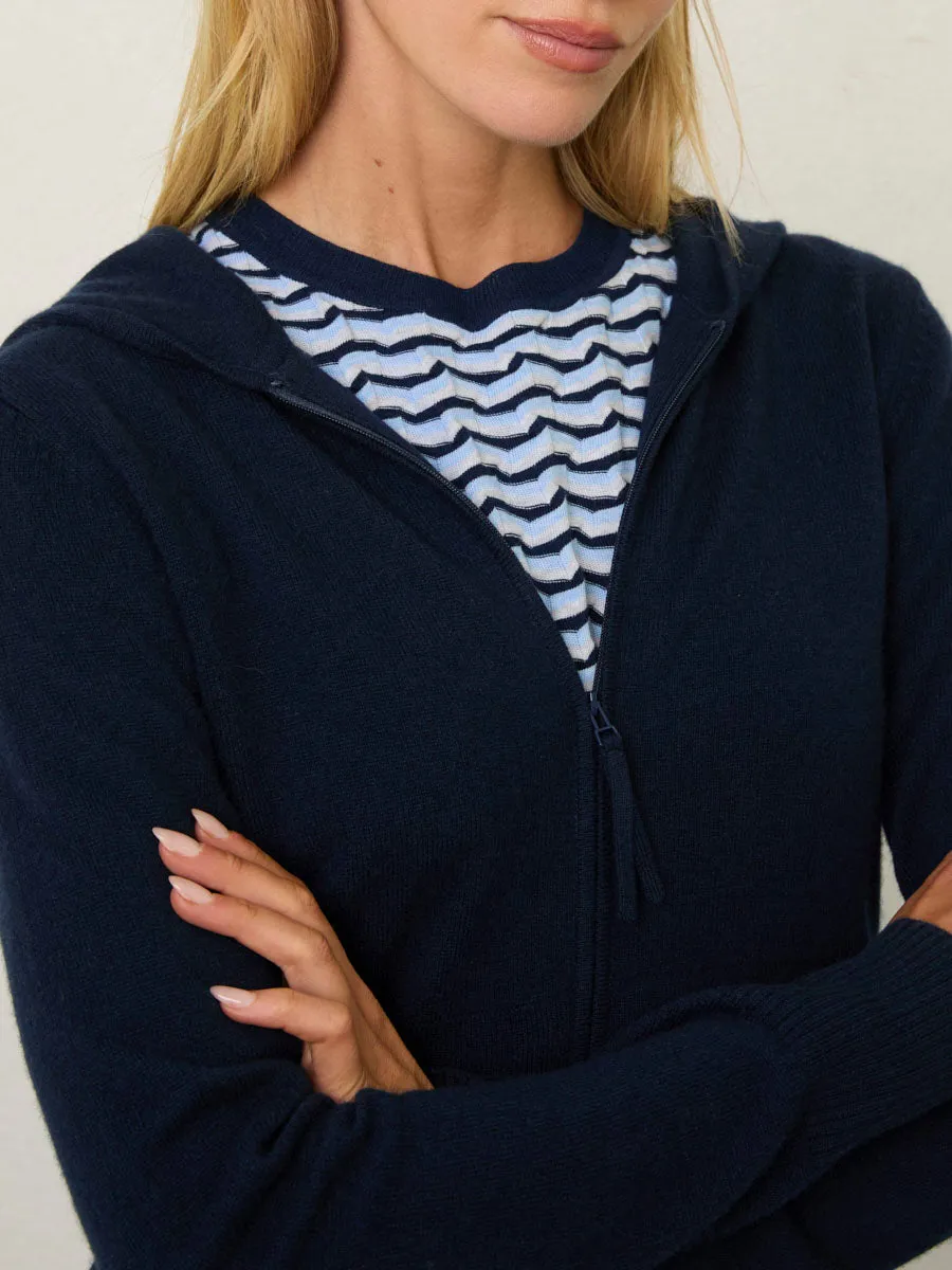 FITTED CASHMERE HOODIE sold by Margaret O'Leary product image thumbnail 3