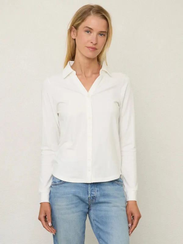 STRETCH PIMA LONG SLEEVE SHIRT sold by Margaret O'Leary