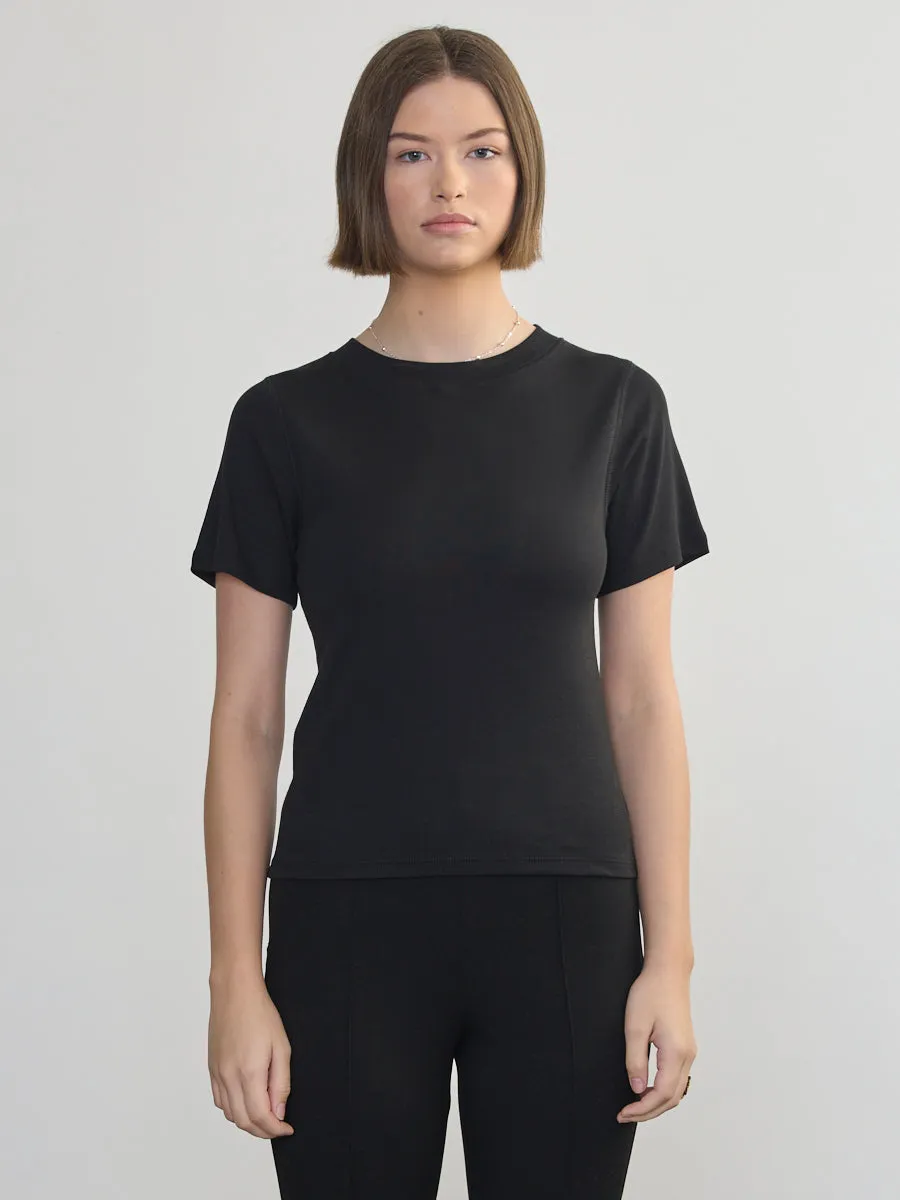 SHORT SLEEVE RIB TEE sold by Margaret O'Leary product image thumbnail 2
