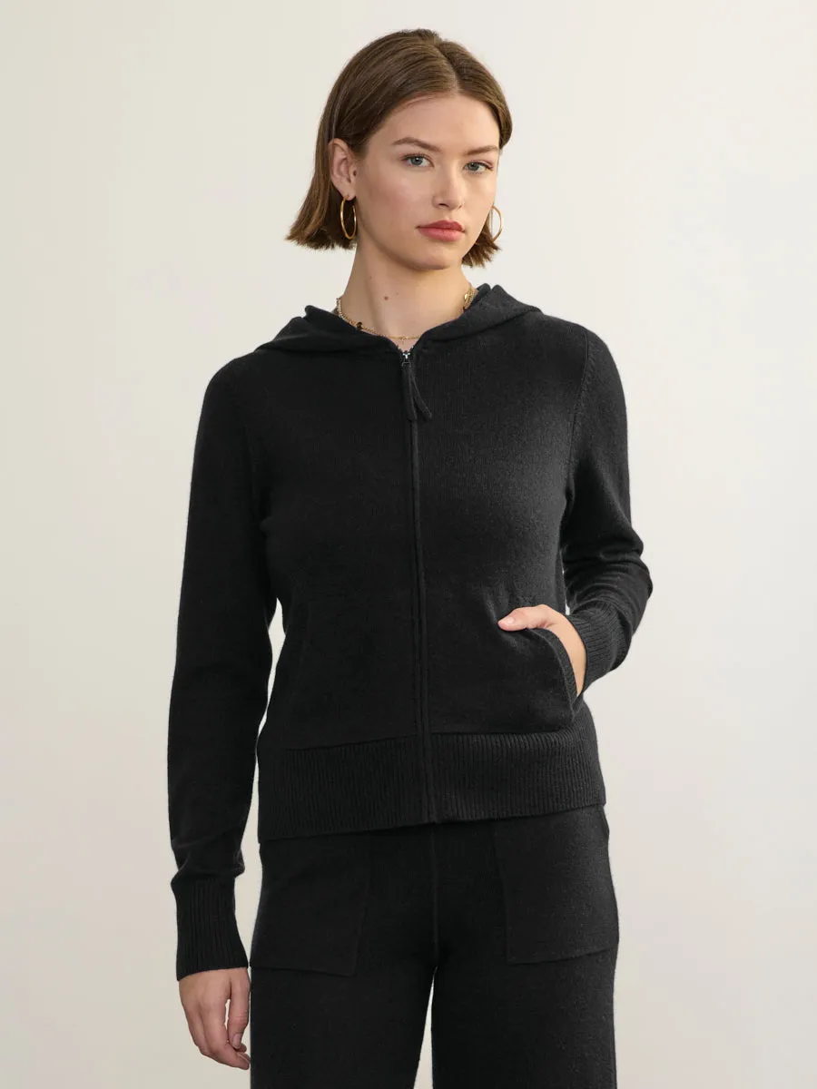 FITTED CASHMERE HOODIE sold by Margaret O'Leary product image thumbnail 3
