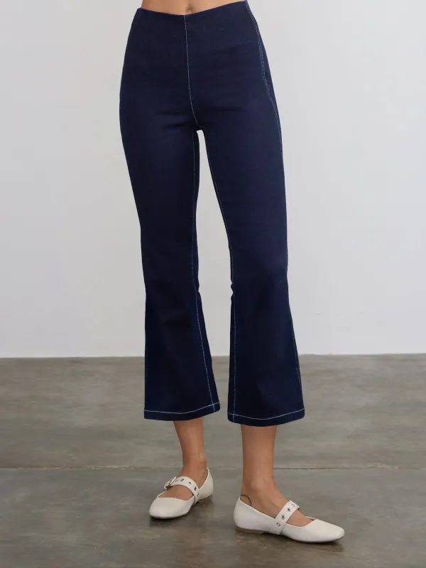 DENIM CROP FLARE PANT sold by Margaret O'Leary