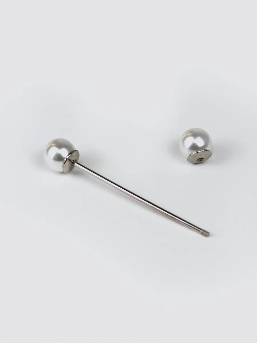 3" BAR PIN WITH PEARLS sold by Margaret O'Leary product image thumbnail 4