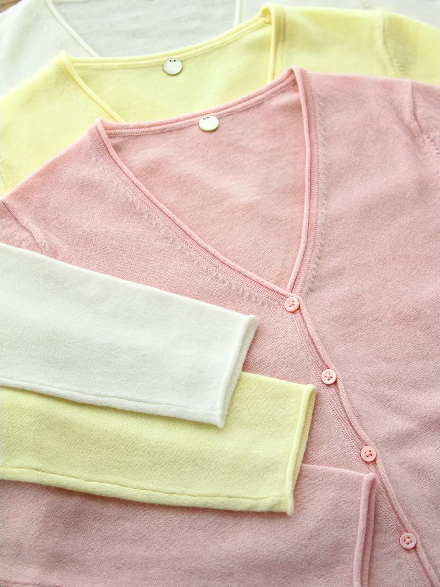 CASHMERE VEE CARDIGAN sold by Margaret O'Leary product image thumbnail 4