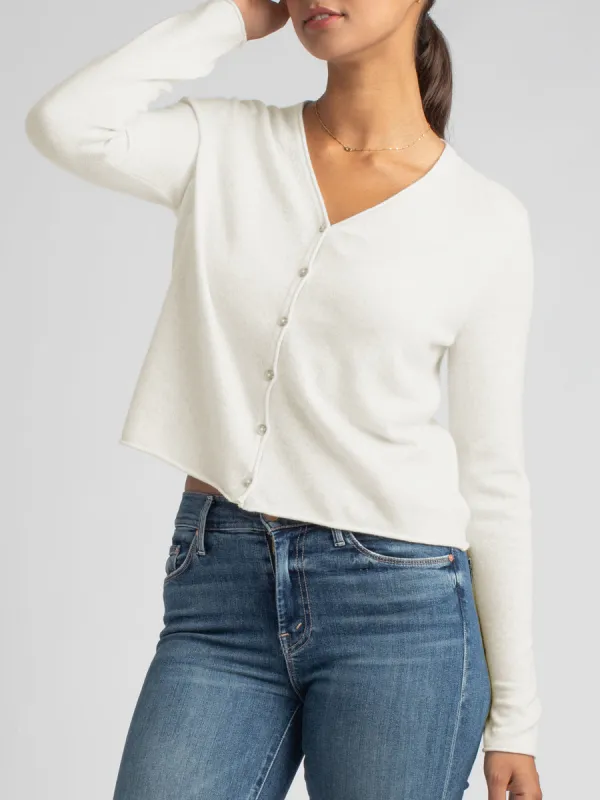 CASHMERE VEE CARDIGAN made by Margaret O'Leary