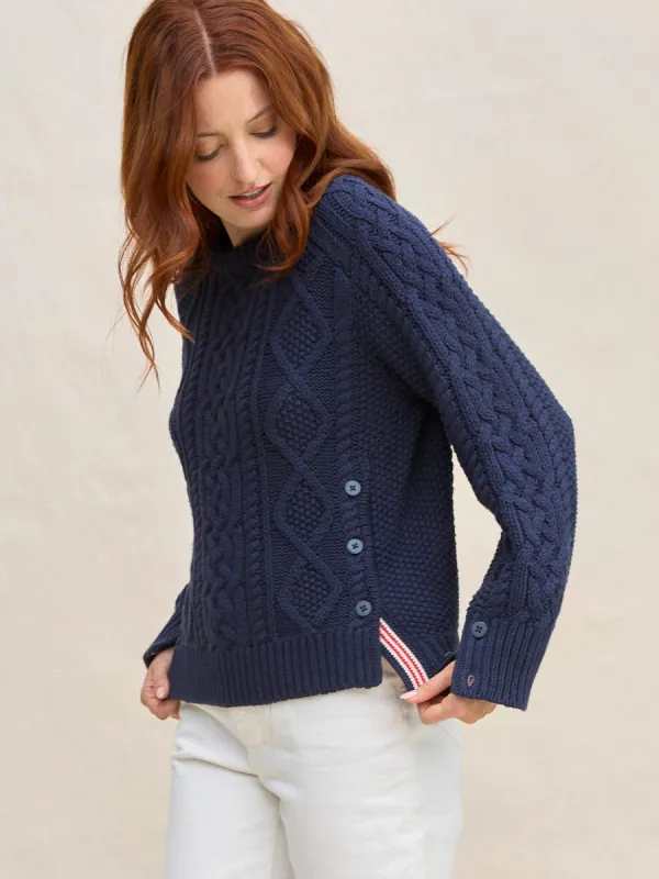 NAUTICAL CABLE PULLOVER made by Margaret O'Leary
