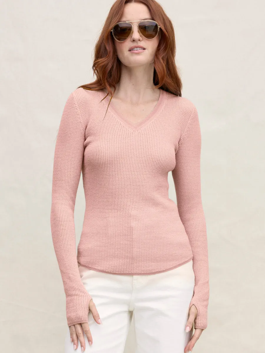 SHIRTTAIL WAFFLE VEE sold by Margaret O'Leary product image thumbnail 3