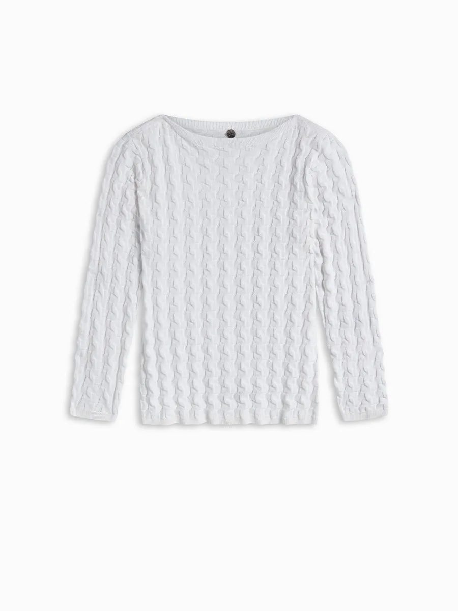 3D BOATNECK TEE sold by Margaret O'Leary product image thumbnail 3