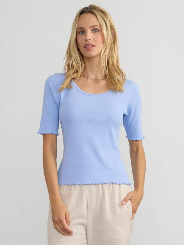 POINTELLE TEE made by Margaret O'Leary