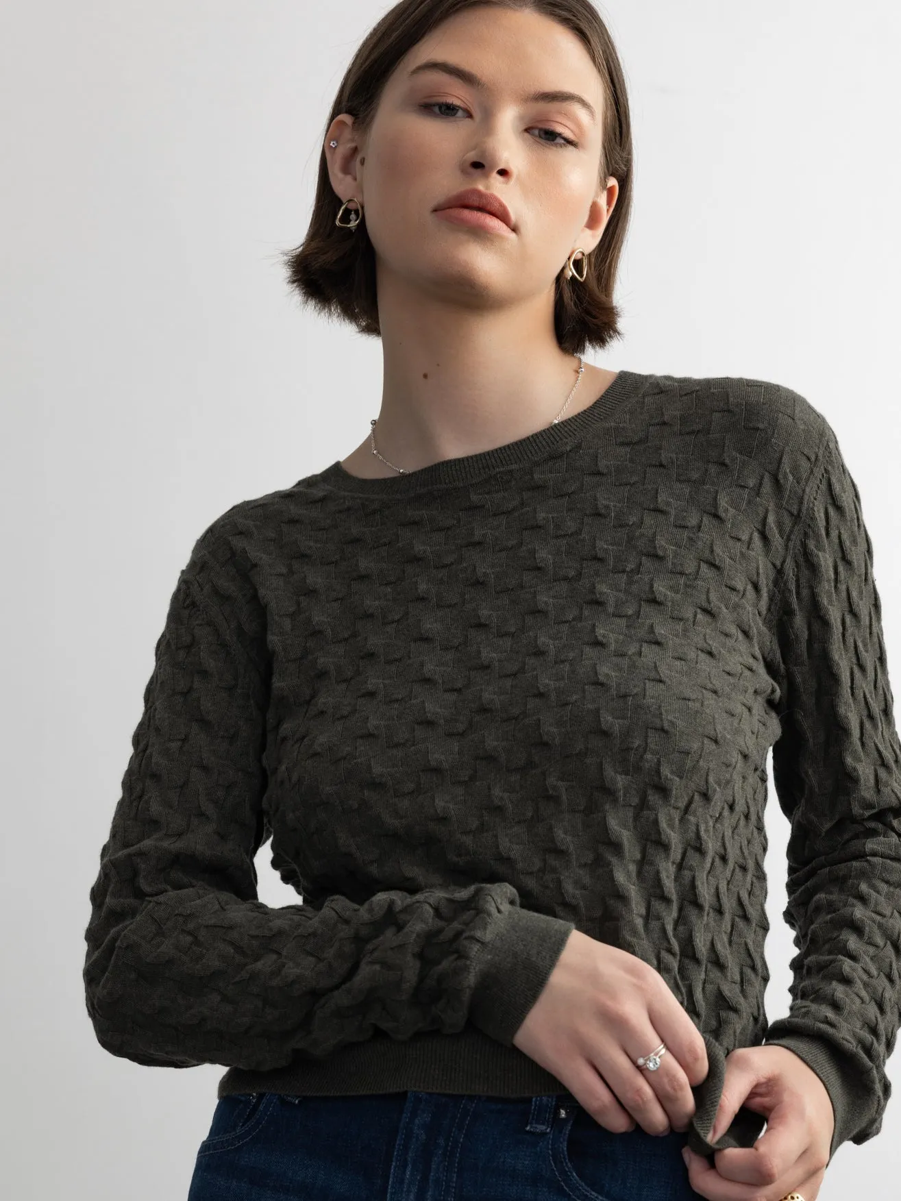 3D LONG SLEEVE TEE sold by Margaret O'Leary product image thumbnail 2