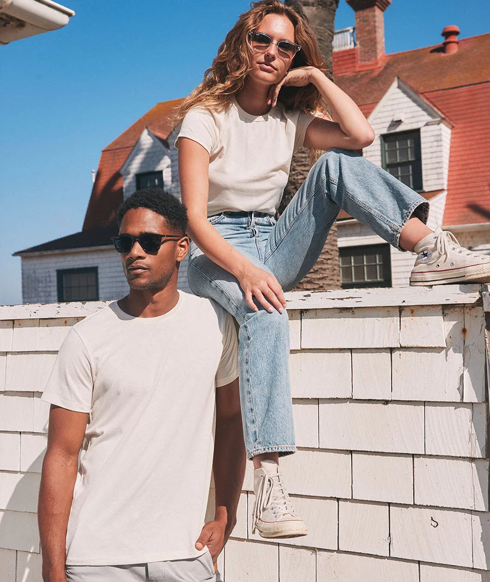 Women's Re-Spun Signature Crew in Natural sold by Marine Layer product image thumbnail 3