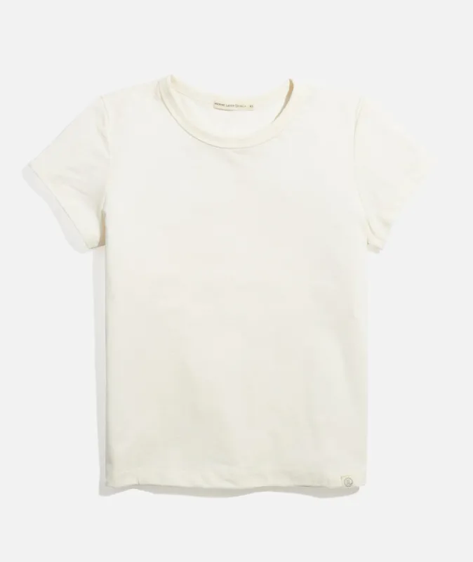 Women's Re-Spun Signature Crew in Natural sold by Marine Layer