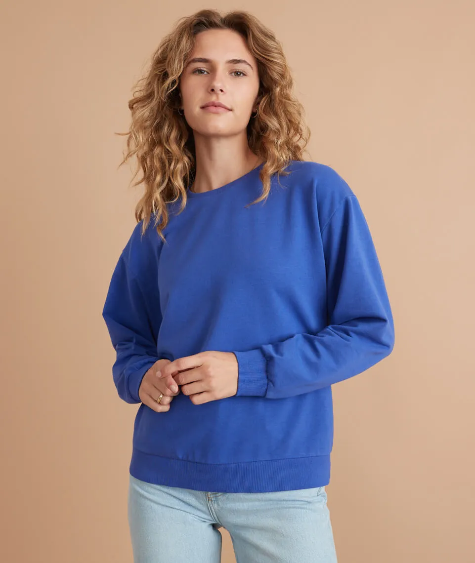 Sundown Oversized Sweatshirt in Spectrum Blue sold by Marine Layer