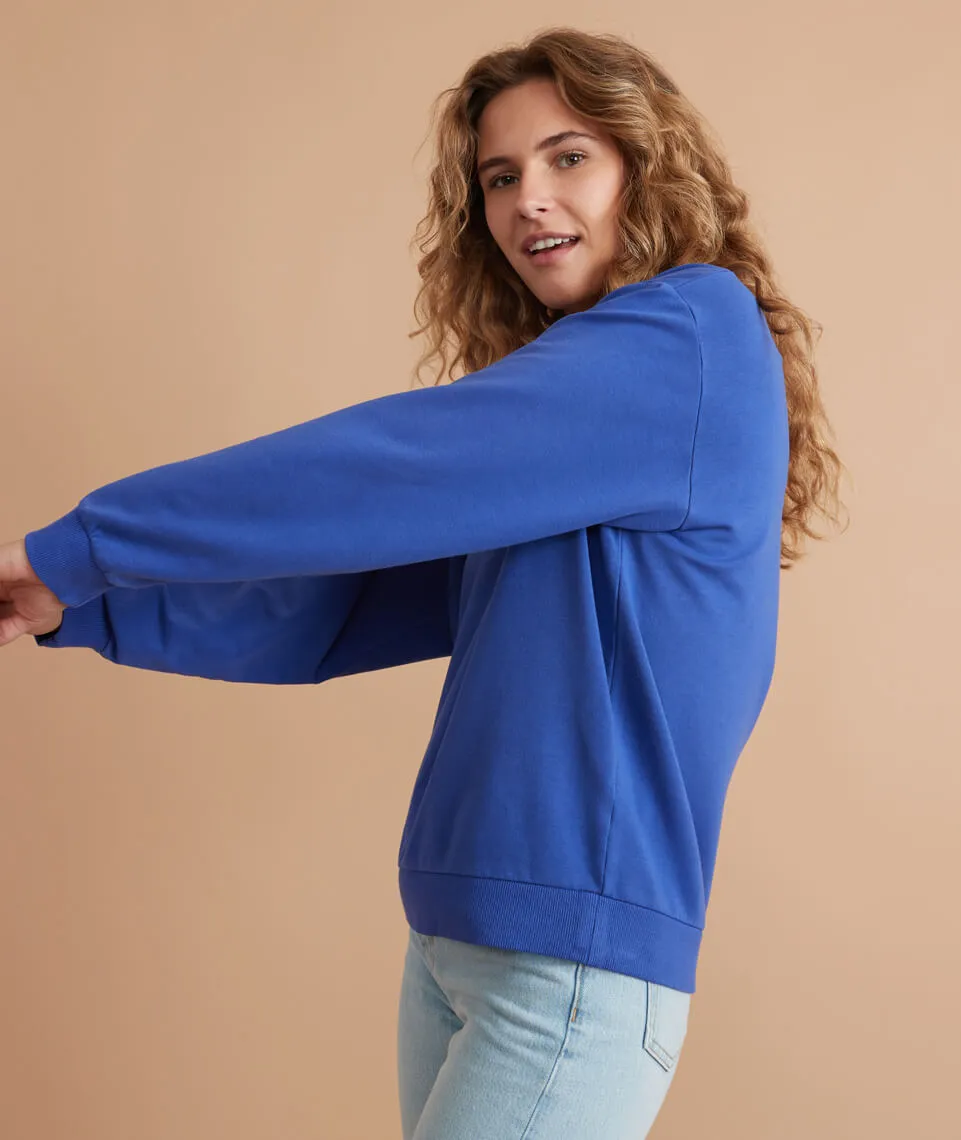 Sundown Oversized Sweatshirt in Spectrum Blue sold by Marine Layer product image thumbnail 2