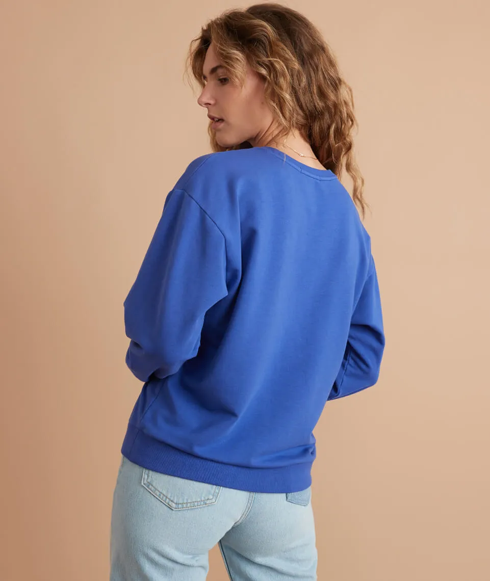 Sundown Oversized Sweatshirt in Spectrum Blue sold by Marine Layer product image thumbnail 5