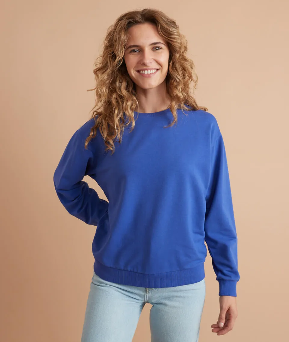 Sundown Oversized Sweatshirt in Spectrum Blue sold by Marine Layer product image thumbnail 4