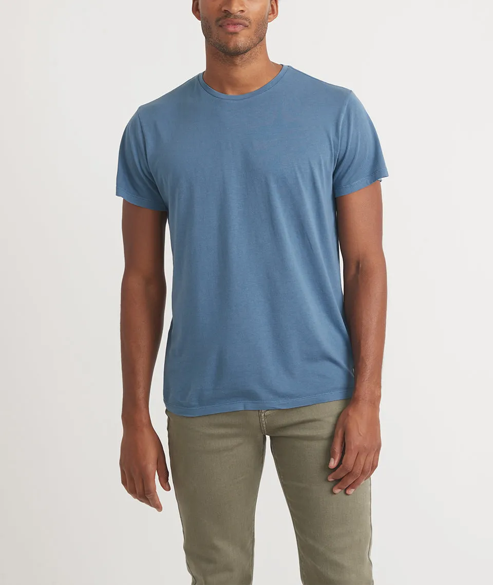 Signature Crew Tee in China Blue sold by Marine Layer product image thumbnail 2