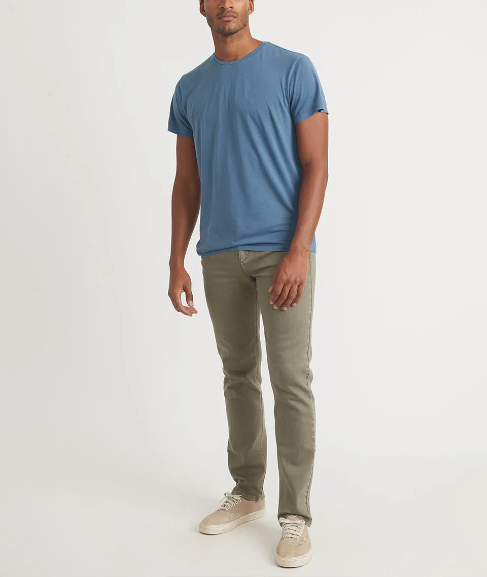 Signature Crew Tee in China Blue sold by Marine Layer product image thumbnail 4
