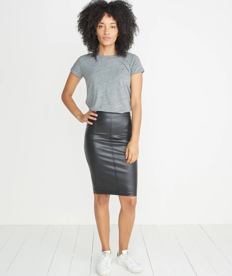 Ginger Leather Skirt sold by Marine Layer