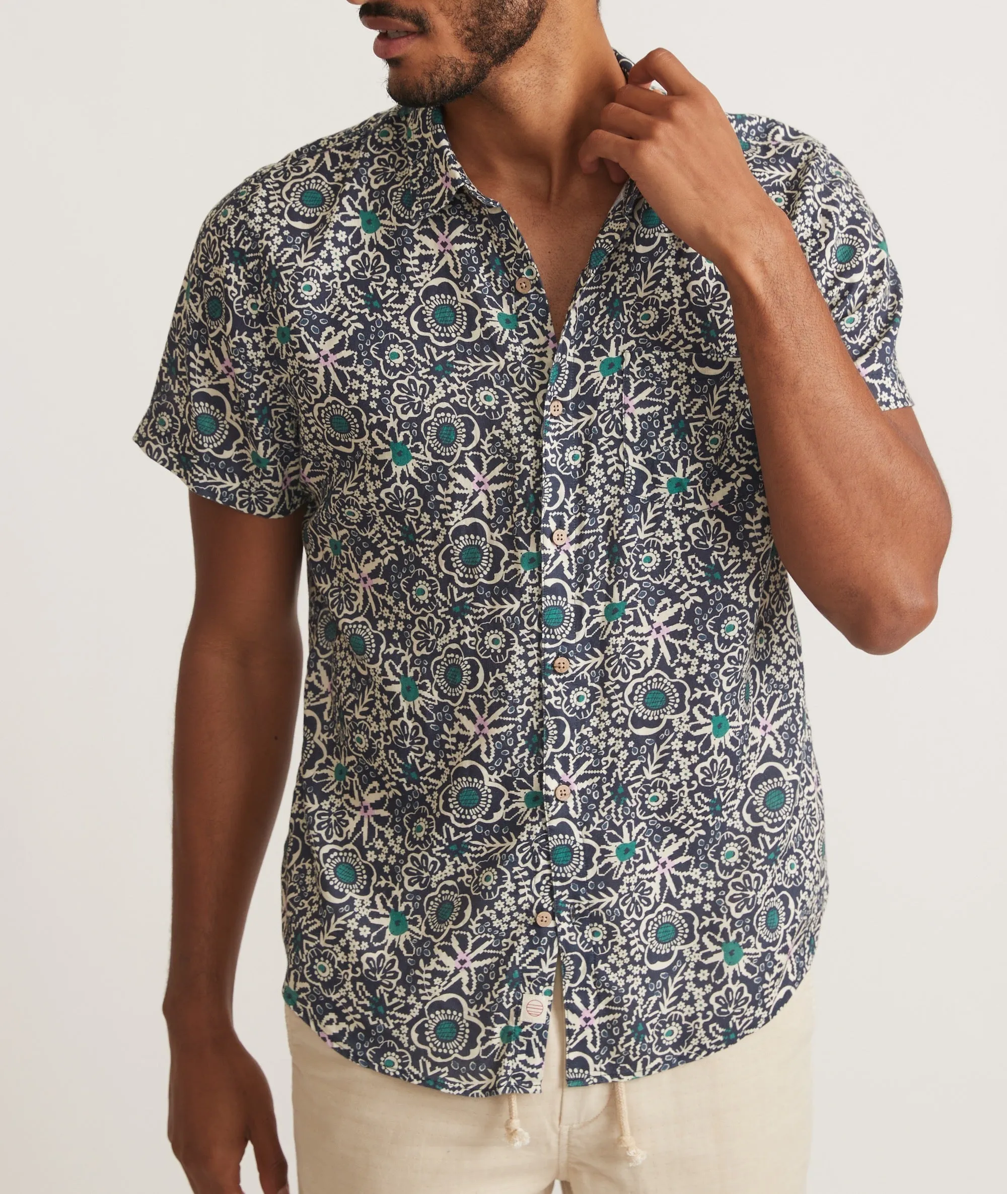 TENCEL Linen Shirt sold by Marine Layer product image thumbnail 2