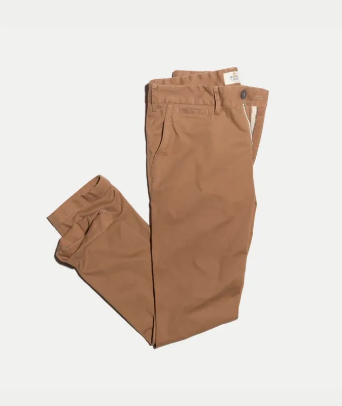 Walk Pant in Deep Khaki sold by Marine Layer