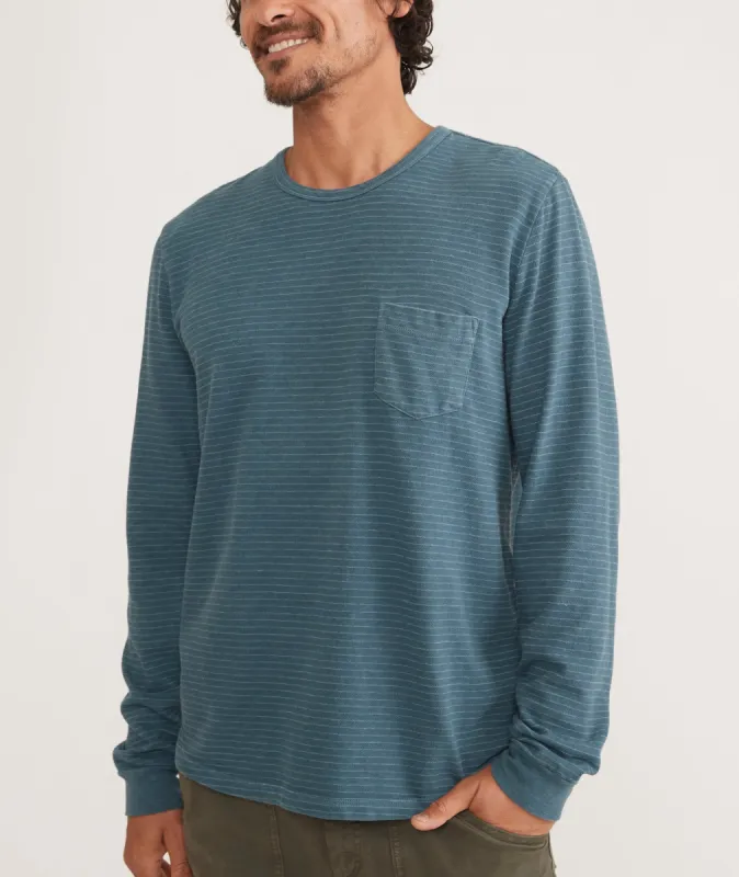 Vintage Heavy Slub Long Sleeve Pocket Tee sold by Marine Layer
