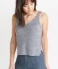Helena Tank in Marled Blue sold by Marine Layer