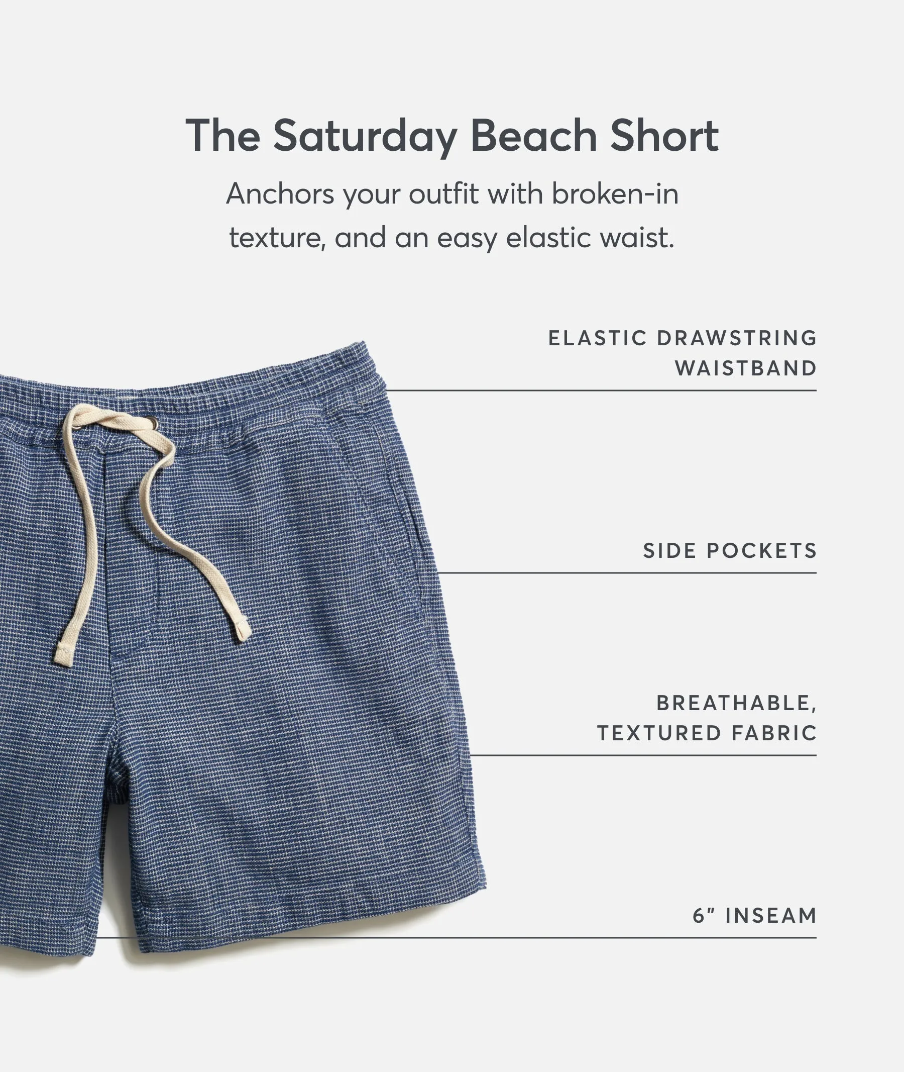 Saturday Beach Short 6" sold by Marine Layer product image thumbnail 4