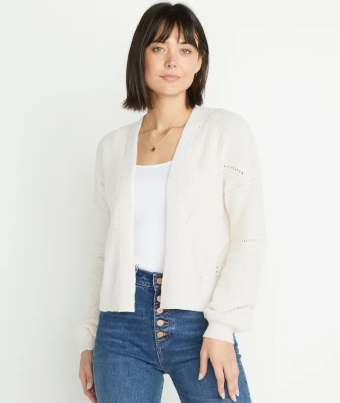 Olivia Cardigan in Antique White sold by Marine Layer