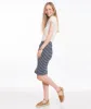 Iris Midi Skirt - Navy and White Stripe sold by Marine Layer