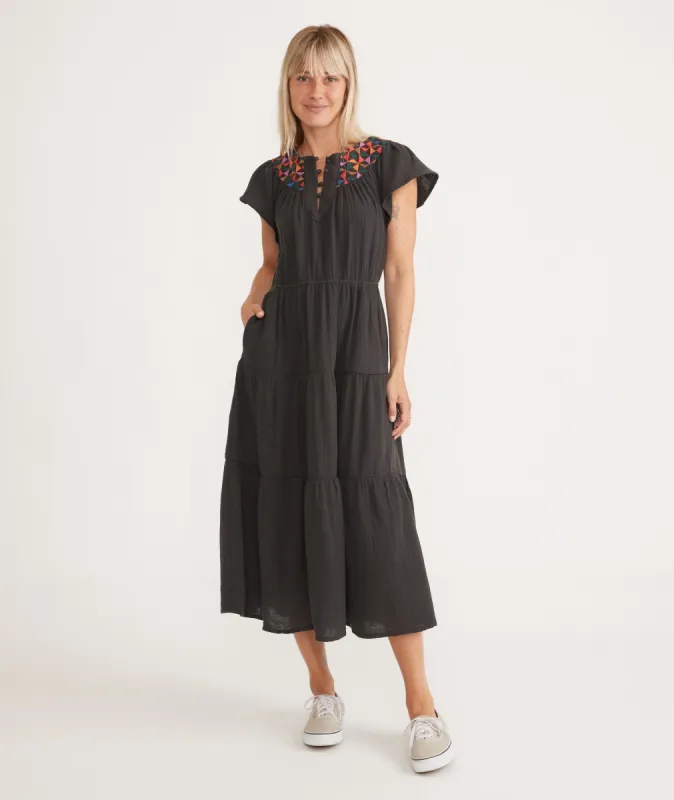Leticia Embroidered Dress sold by Marine Layer