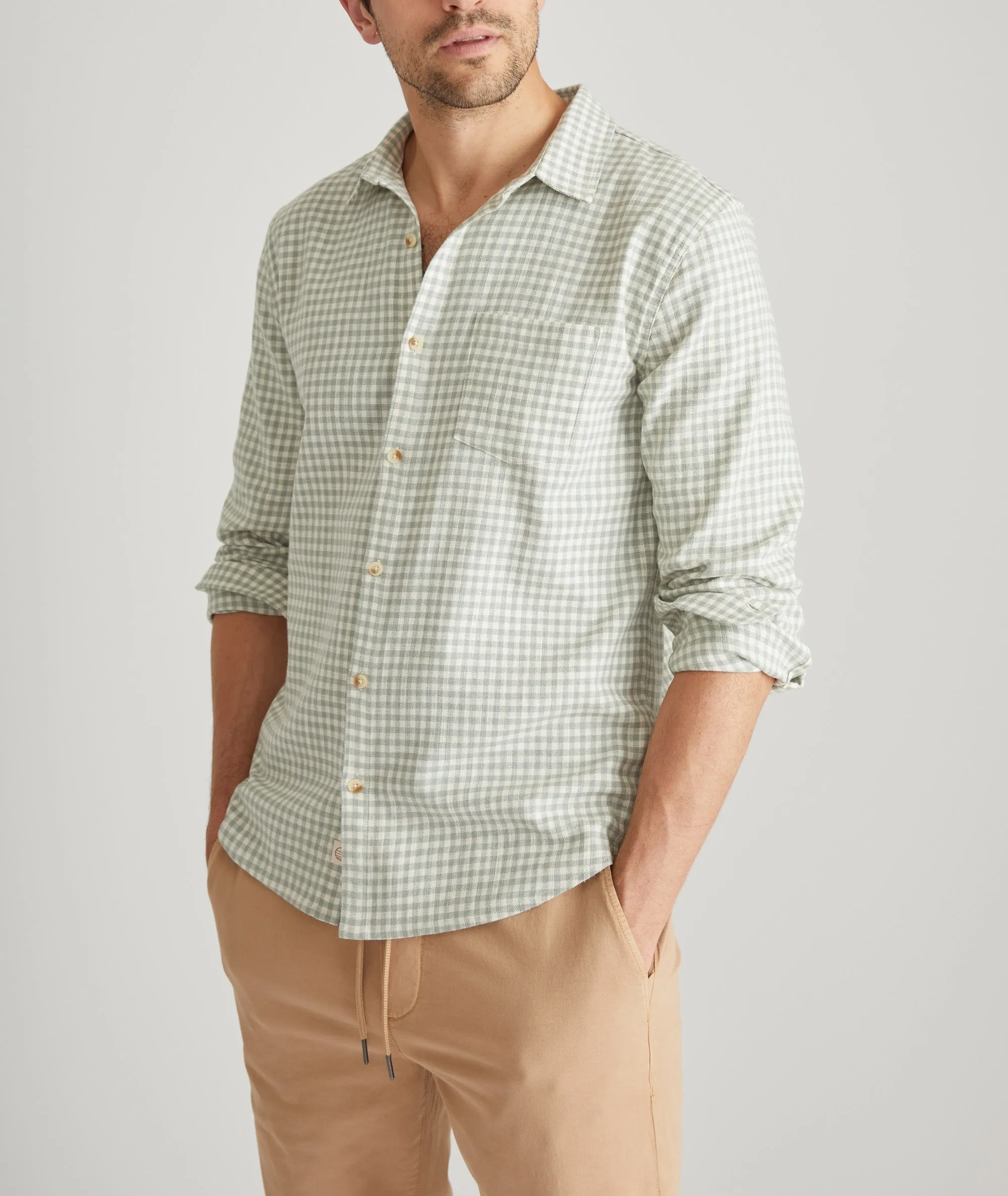 Stretch Selvage Long Sleeve Shirt sold by Marine Layer product image thumbnail 3
