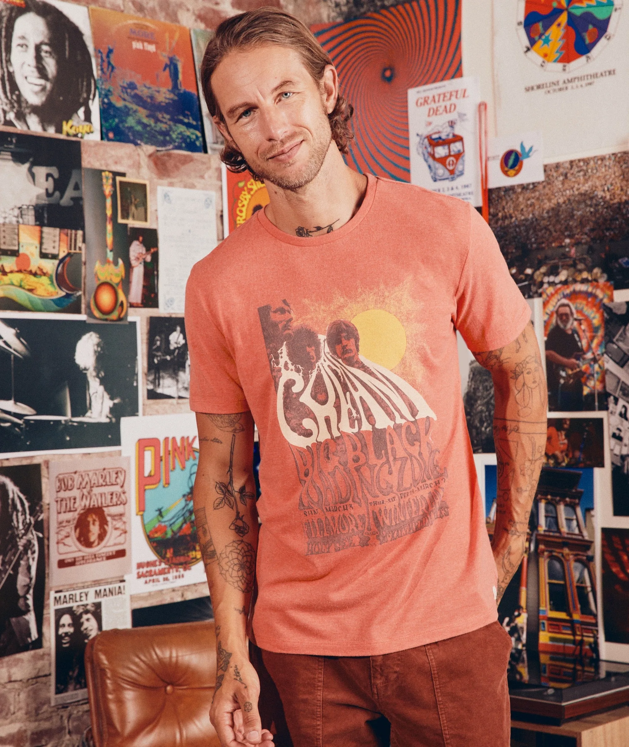 Cream Winterland Unisex Tee sold by Marine Layer product image thumbnail 3